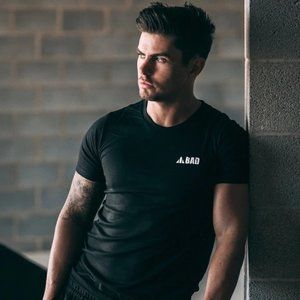 Bad Trademark Men's Black Crewneck Short Sleeve T-Shirt